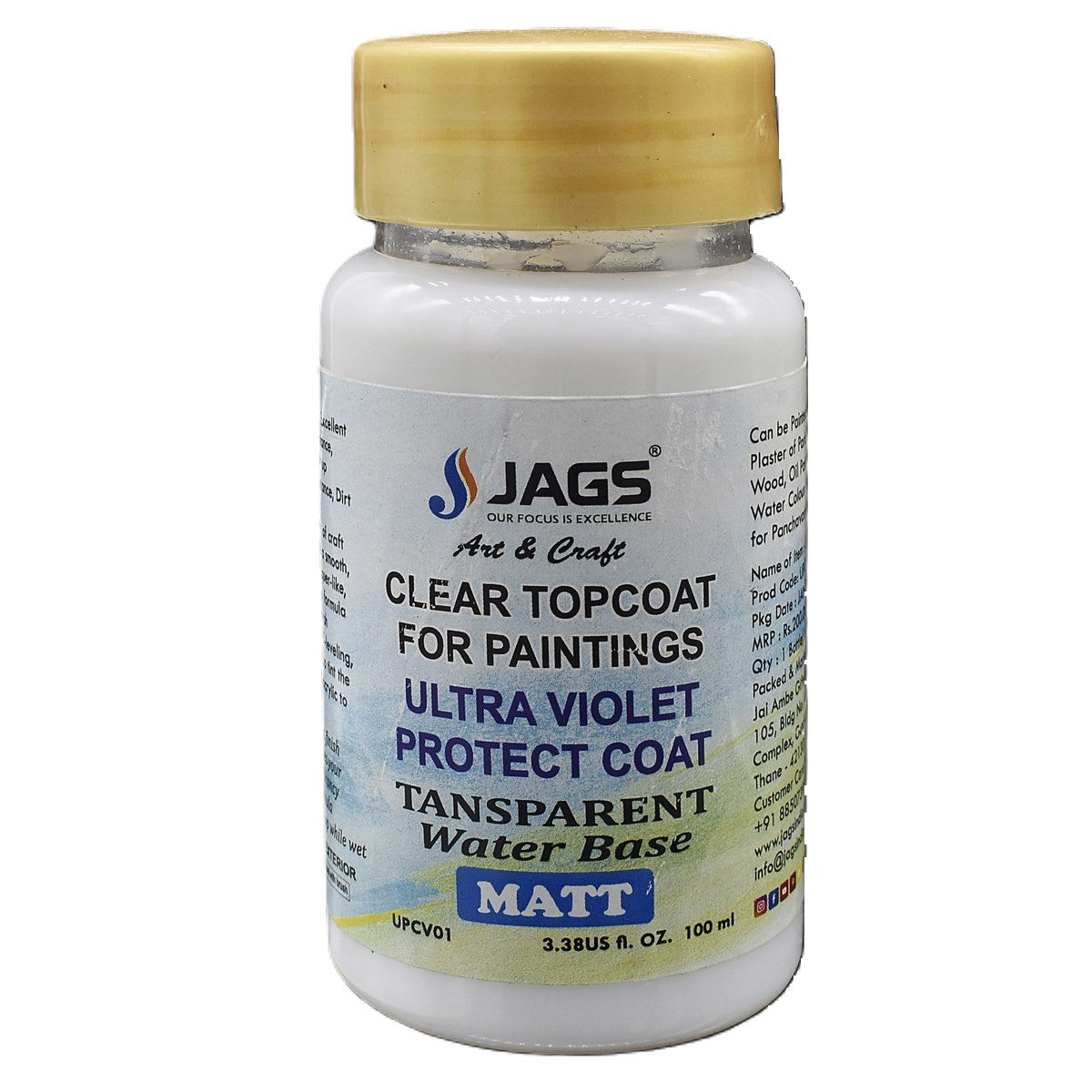 UV Protect Coat Varnish Matt 100ML UPCV01 - Student Stationery