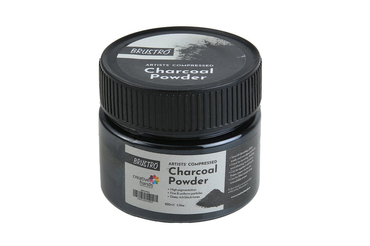 Brustro Artists' Compressed Charcoal Powder 100 ml - Student Stationery