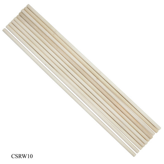 Craft Stick Round 12Inch 10Pcs 6MM Thin CSRW10 - Student Stationery