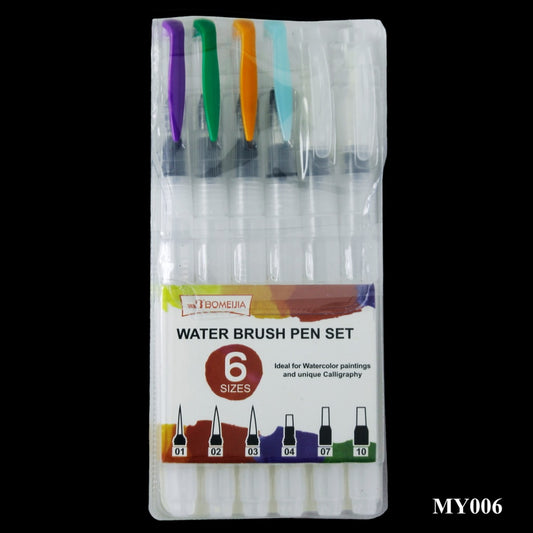 Water Brush Paint Pen 6pcs MY-006 - Student Stationery