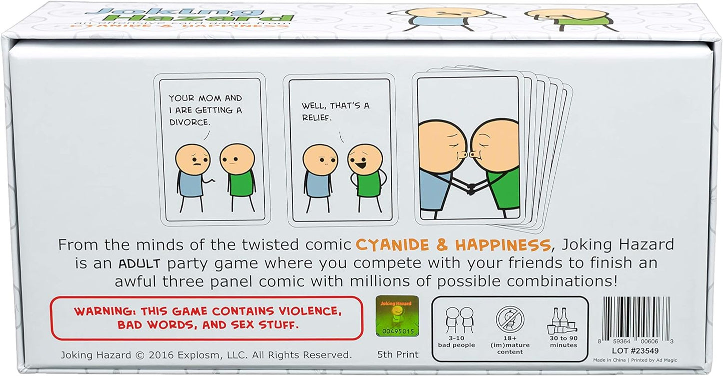 Joking Hazard by Cyanide & Happiness - a funny comic building party game for 3-10 players, great for game night