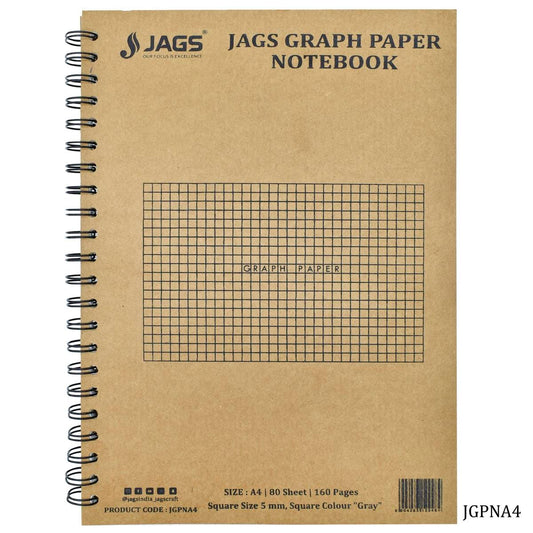 Jags Graph Paper Diary A4 160Pages