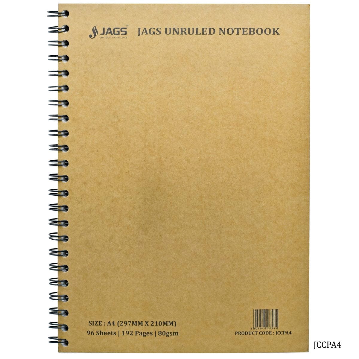 Jags Unruled Diary Wiro 192Sheet 96Pages 80Gsm A4 JCCPA4