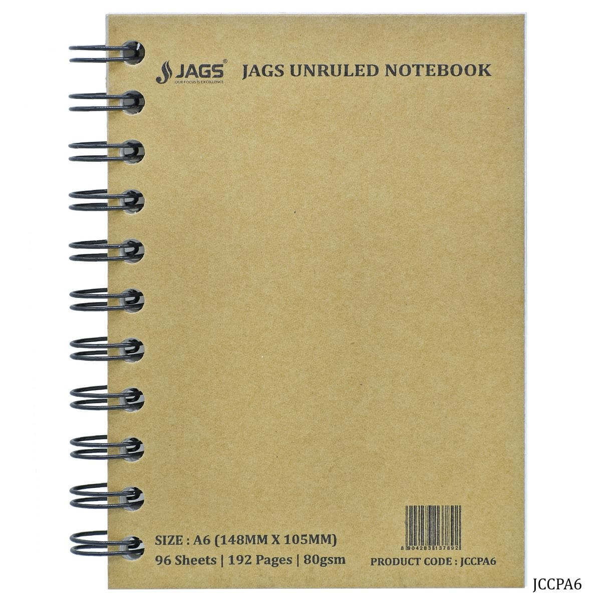 Jags Unruled Diary Wiro 192Sheet 96Pages 80Gsm A6 JCCPA6