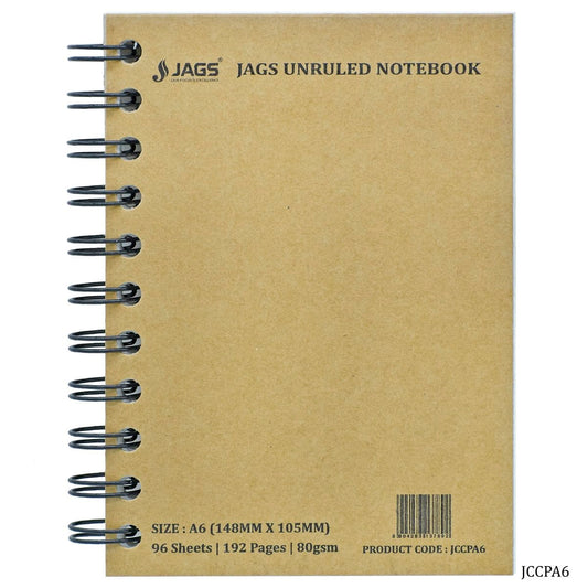 Jags Unruled Diary Wiro 192Sheet 96Pages 80Gsm A6 JCCPA6