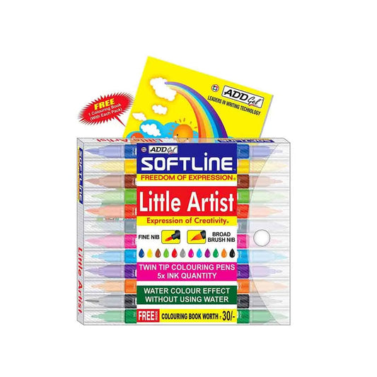 ADD Gel Little Artist Colouring Pen, Twin Tip 12 Pen Set (1)