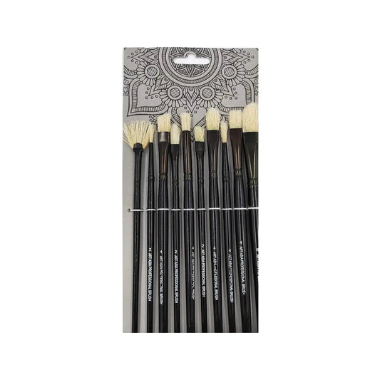 Art Asia Mix Variety Painting Brush Series - 10pcs