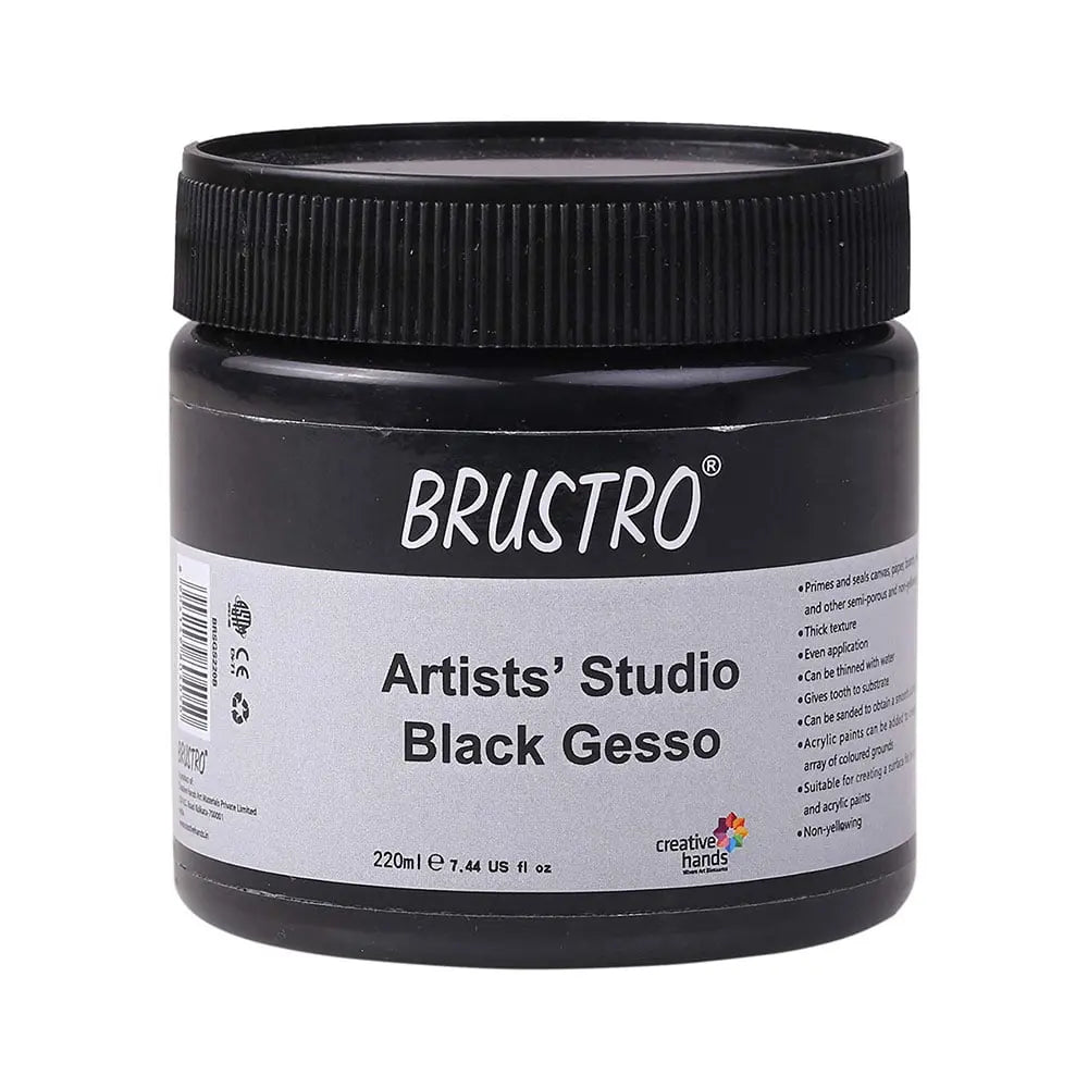 Brustro Artists Studio Black Gesso 220ml