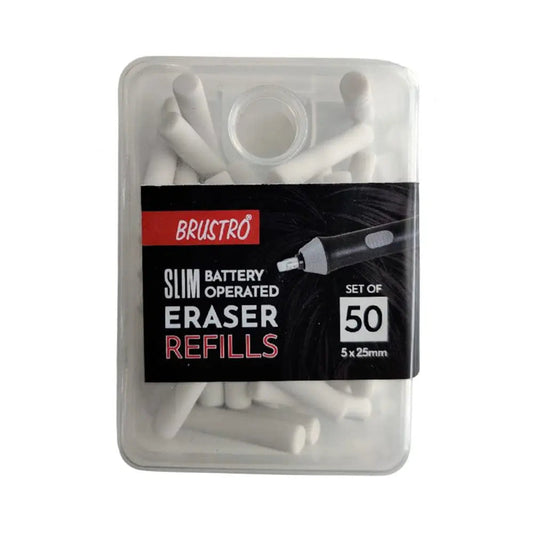 Brustro Slim Battery Operated Eraser Refills Set
