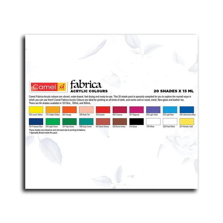 Camel Fabrica Acrylic Colour Set