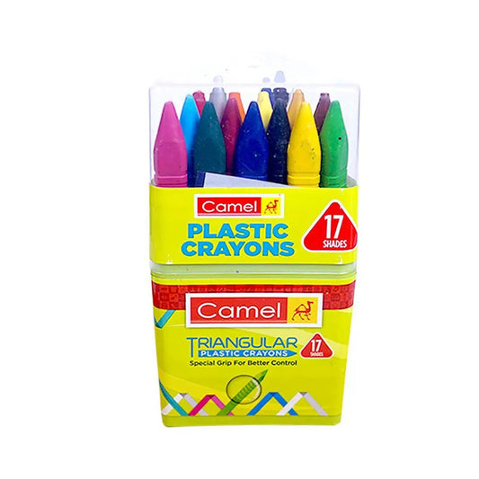 Camel Triangular Plastic Crayon Set