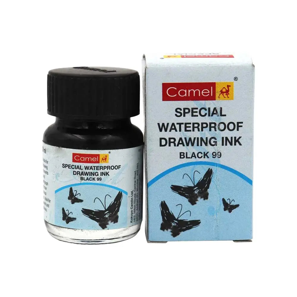 Camel Waterproof Drawing Ink Black 99 (20ml)