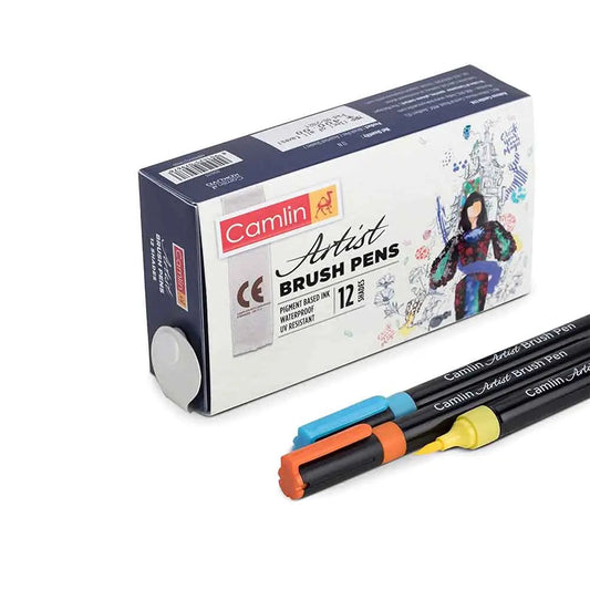 Camlin Artist Brush Pen Set - Pack of 12