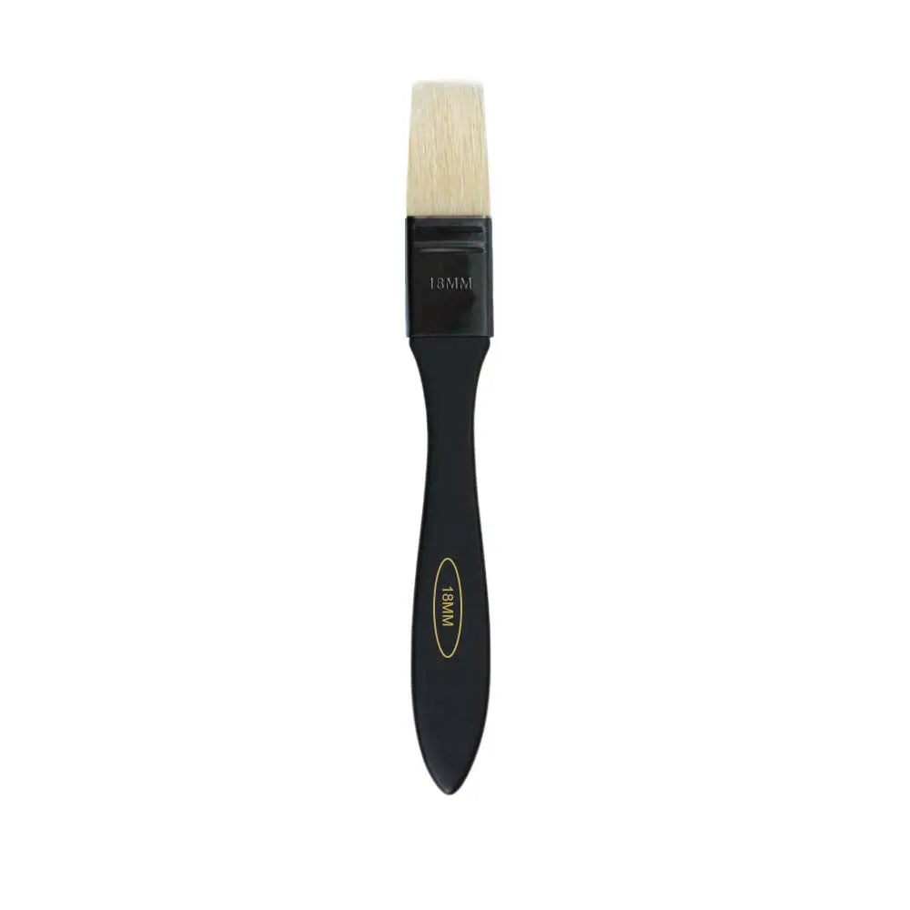 ekalcraft Flat Hog Hair Brush Professional Paint Tools with Treated Plastic Handle