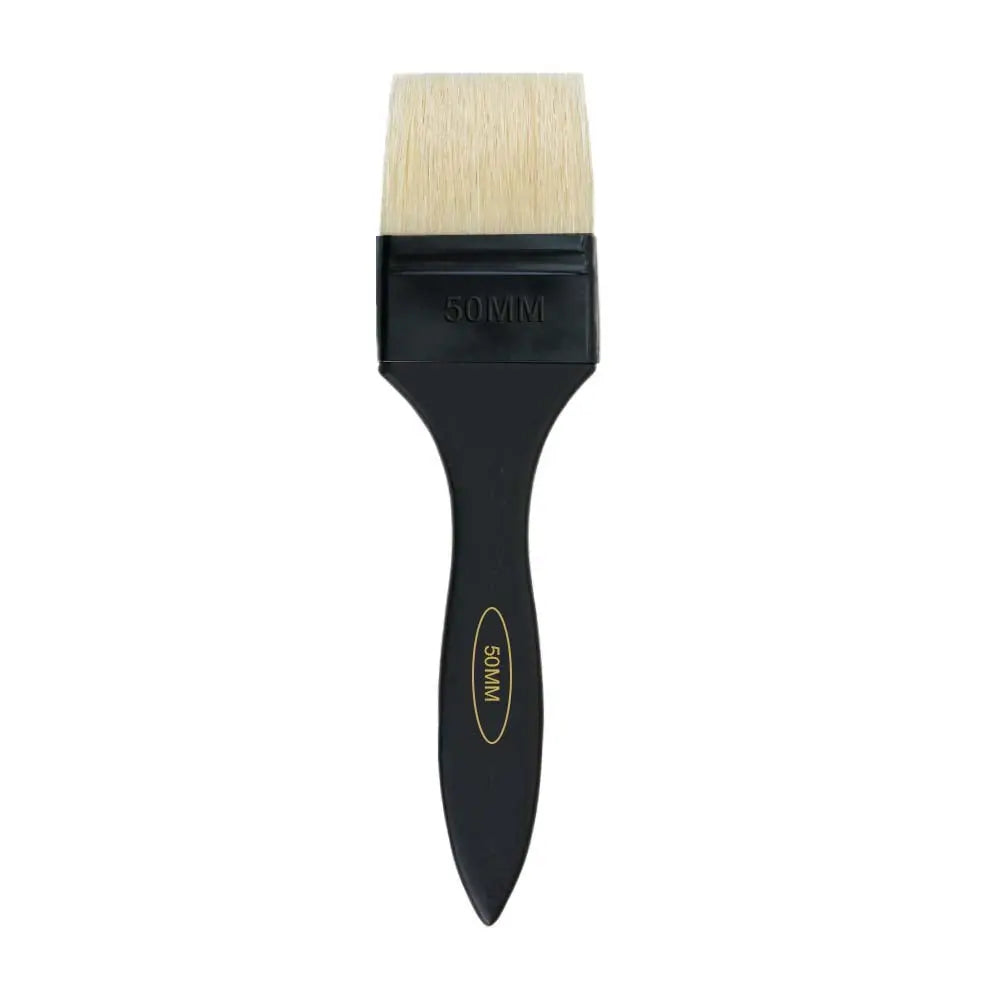 ekalcraft Flat Hog Hair Brush Professional Paint Tools with Treated Plastic Handle