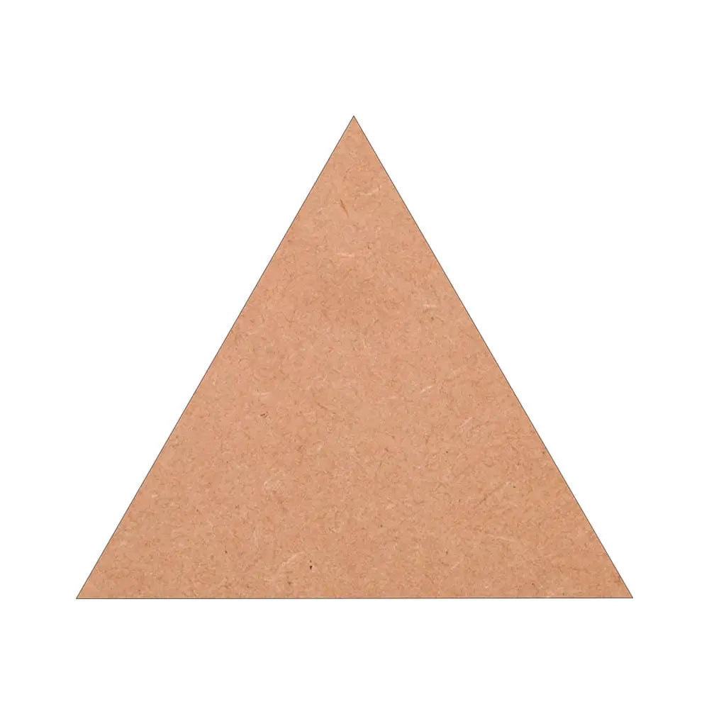 ekalcraft MDF Cut Out Triangle 4mm Thickness (Sizes in Inches)