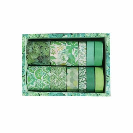 ekalcraft Washi Tape Green Mint Assorted Set