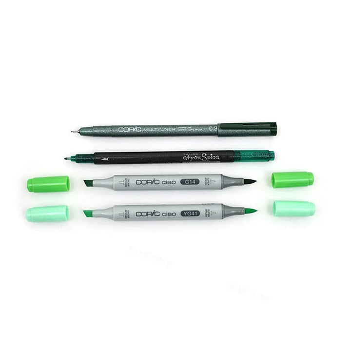 Copic Doodle Pack - Green
