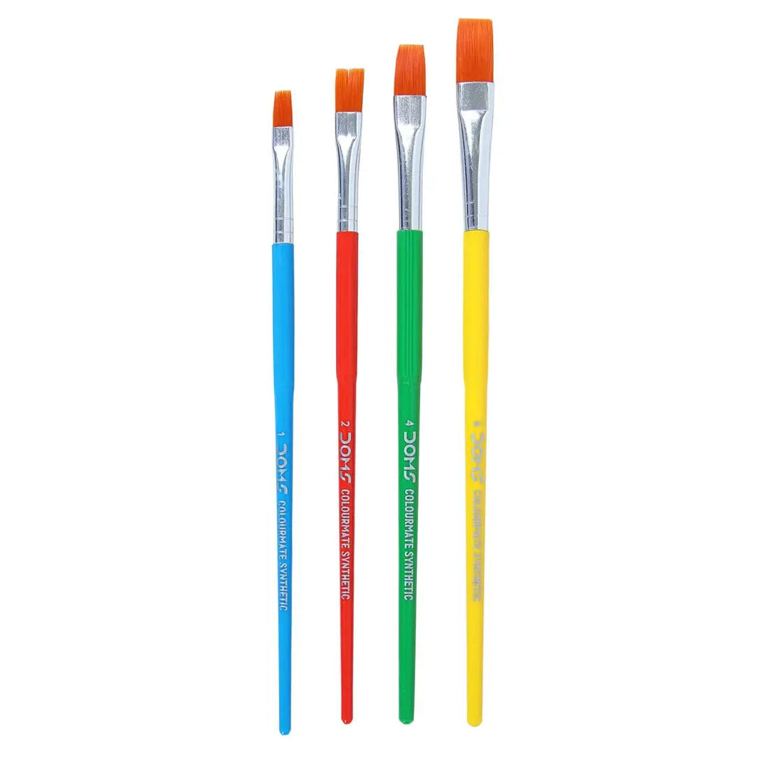 DOMS Colourmate Synthetic Paint Brush Set