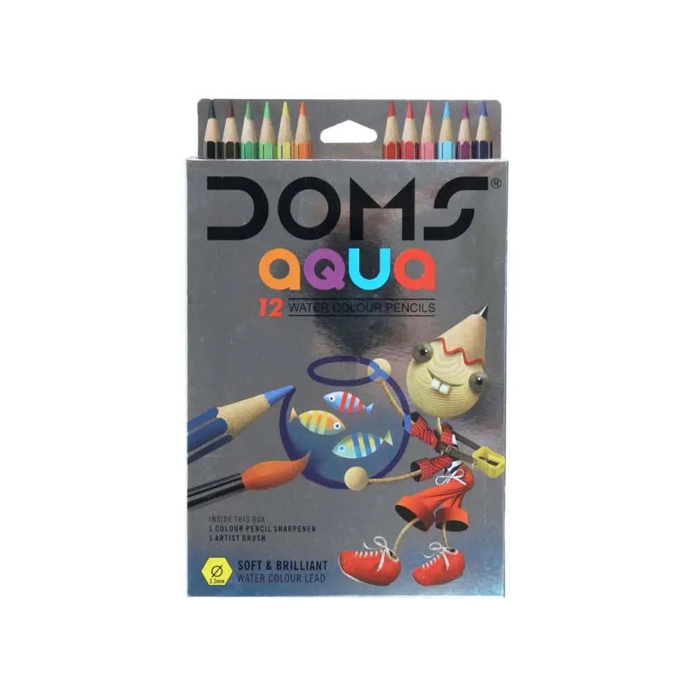 Doms Aqua Water Colour Pencil Set of 12