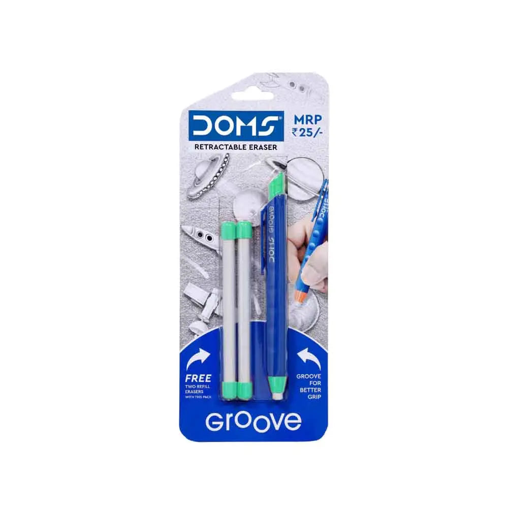 Doms Groove Retractable Eraser With Refill