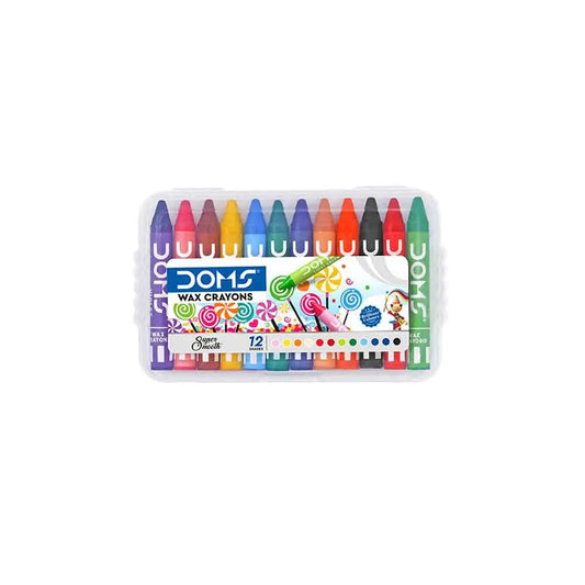 Doms Wax Crayons 12 Shades