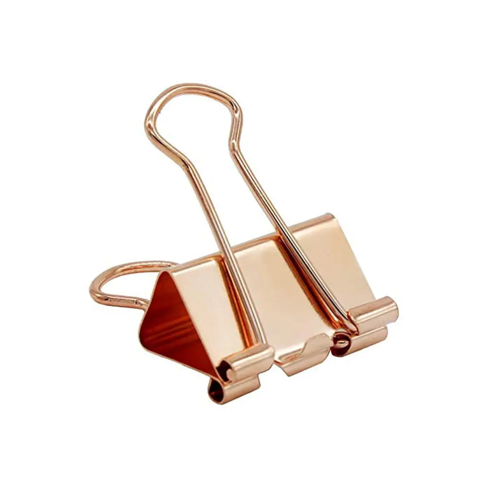 Jags Binder Clips Rose Gold Tail Clip