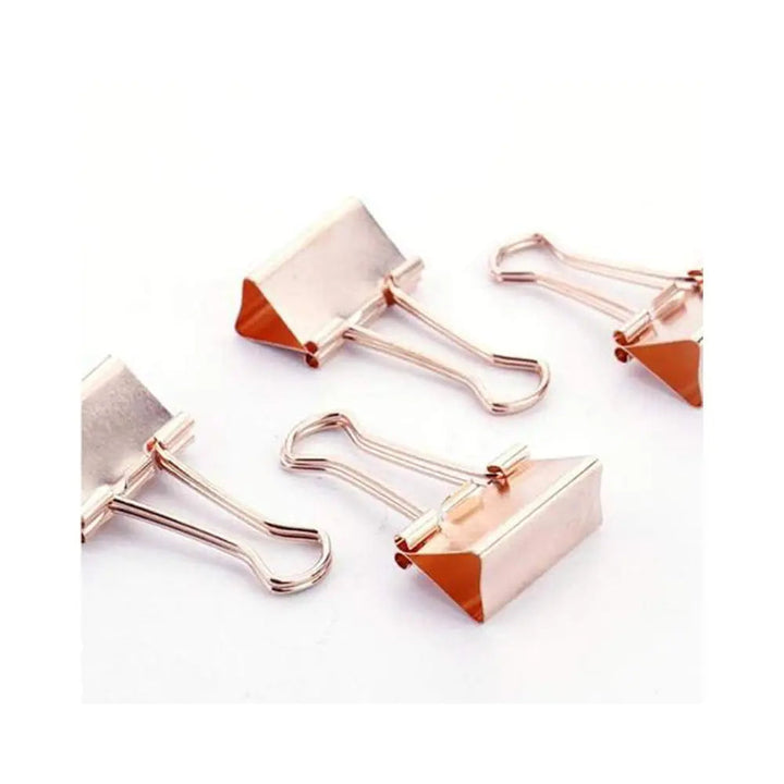 Jags Binder Clips Rose Gold Tail Clip