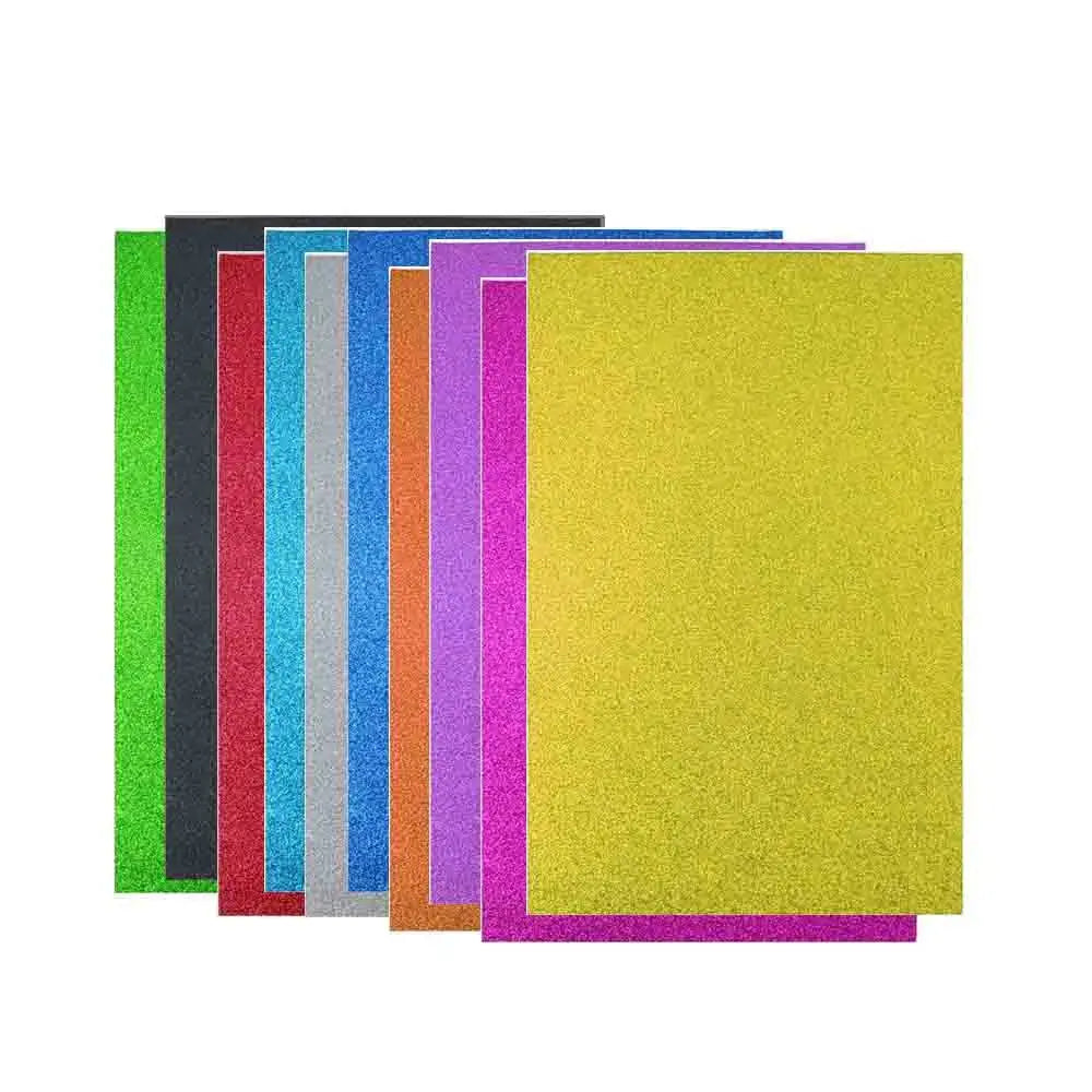 Jags Glitter Foam Sheets With Or Without Stickers (Pack Of 10)