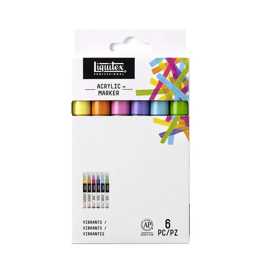 Liquitex Acrylic Marker Pastel Colours Professional Set of 6 Shades