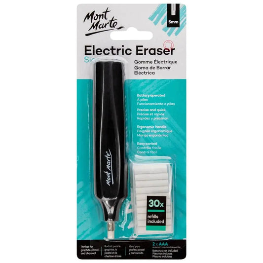 Mont Marte Electric Eraser Includes 30 Eraser Refills