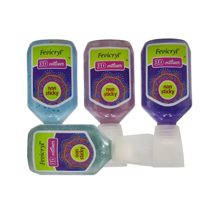 Pidilite Fevicryl 3D Outliners Non Sticky (Loose Colours)