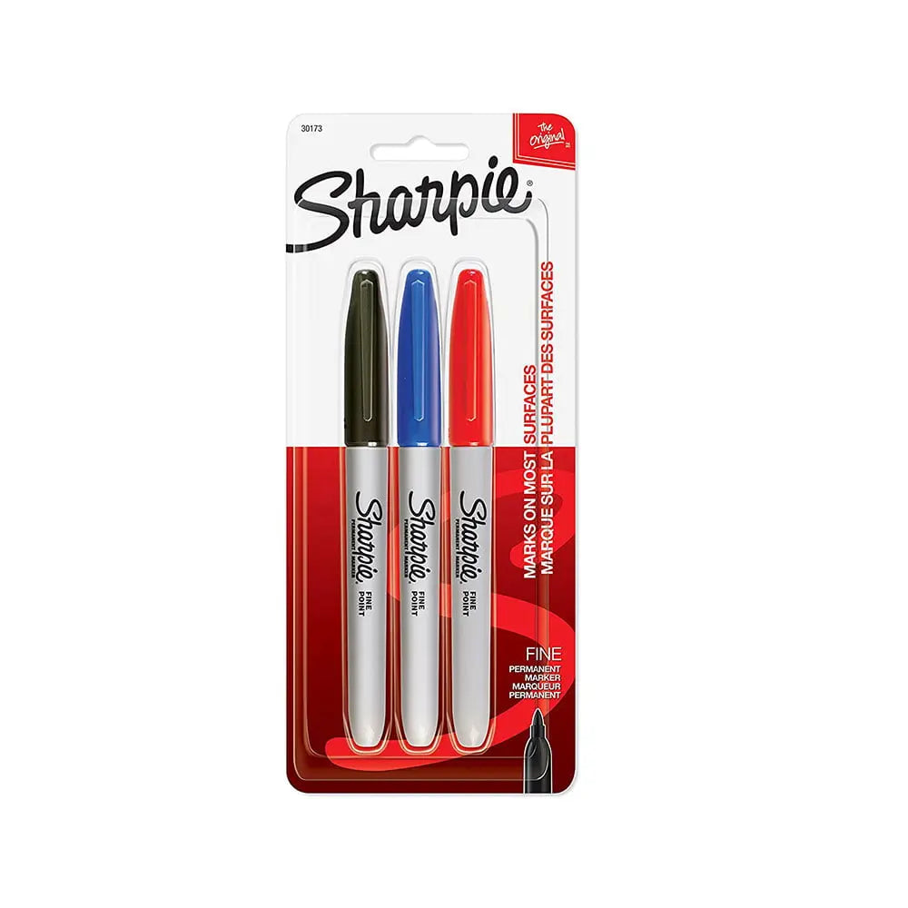 Sharpie Fine Marker Assorted 3 Colour Set