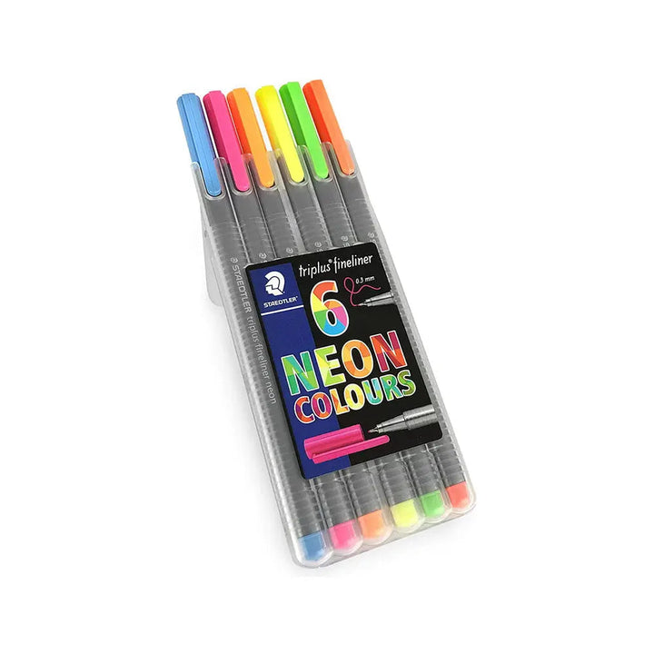 Staedtler Triplus Fineliner Neon Pen Sets - 6pcs