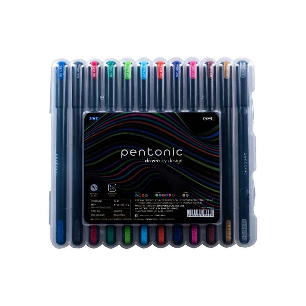 Linc Pentonic Gel Pen 12 Assorted Color